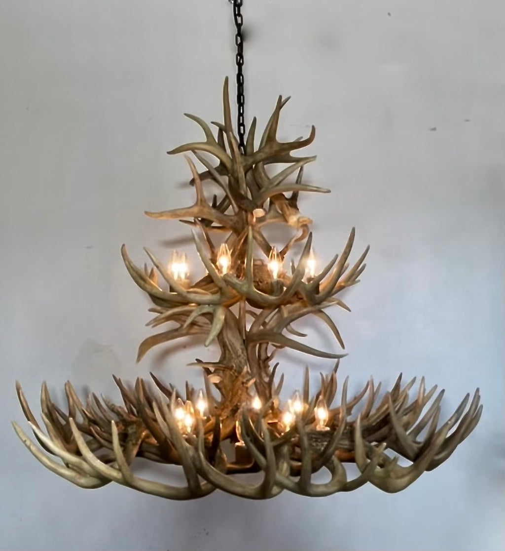 The Sequoia Real Whitetail Deer Antler Chandelier