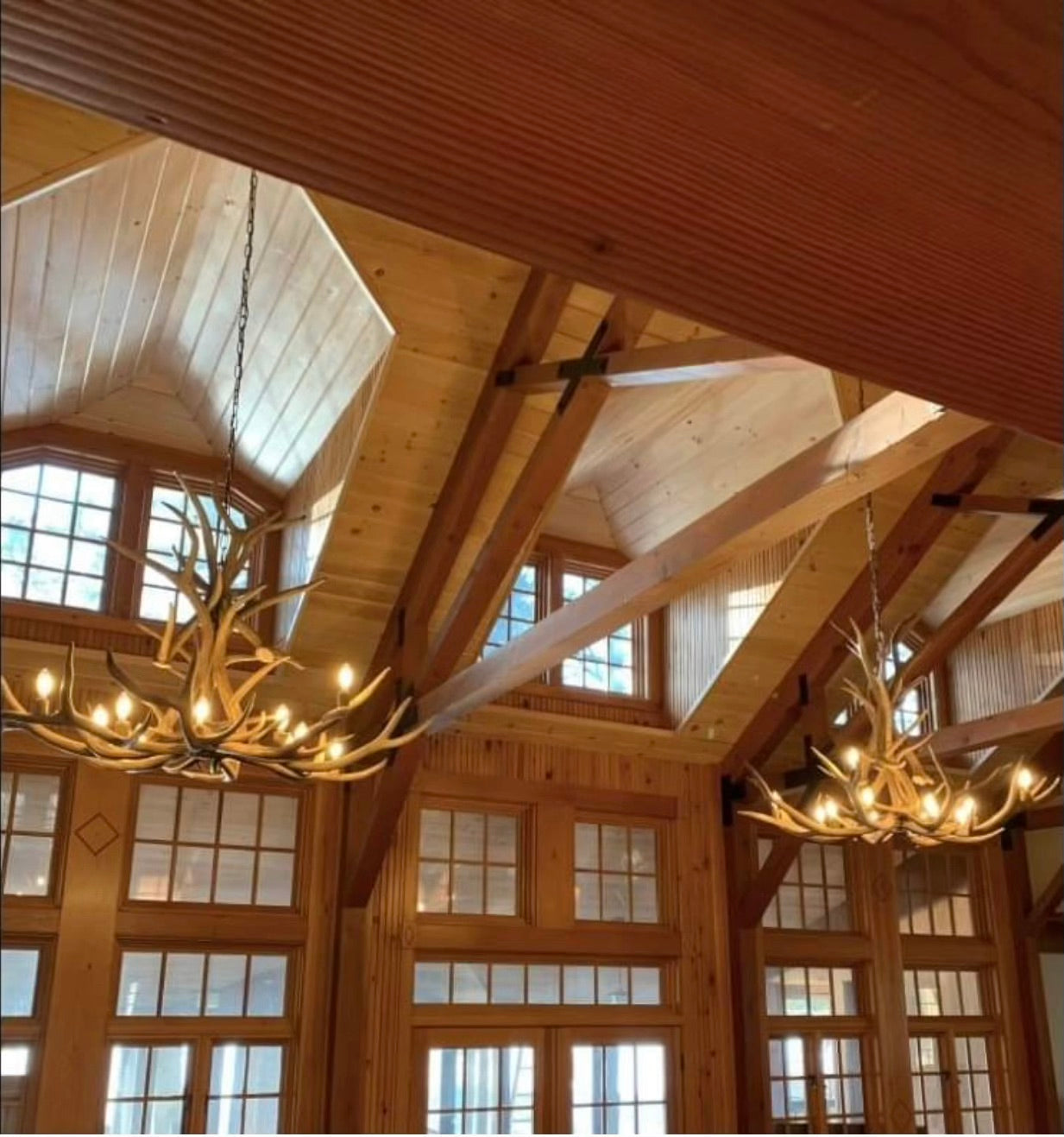 Arizona Elk Antler Chandelier | 12 Light Rustic Lodge Lighting