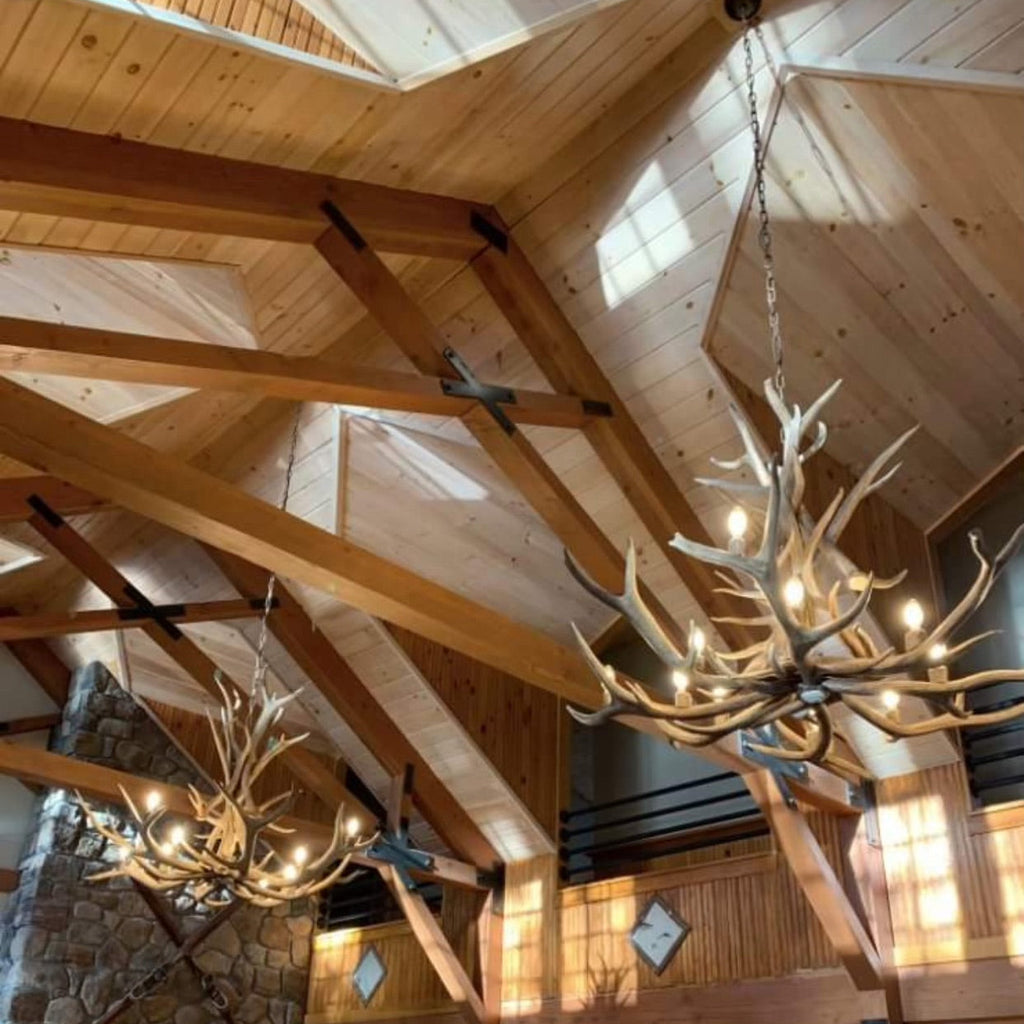 Arizona Elk Antler Chandelier | 12 Light Rustic Lodge Lighting