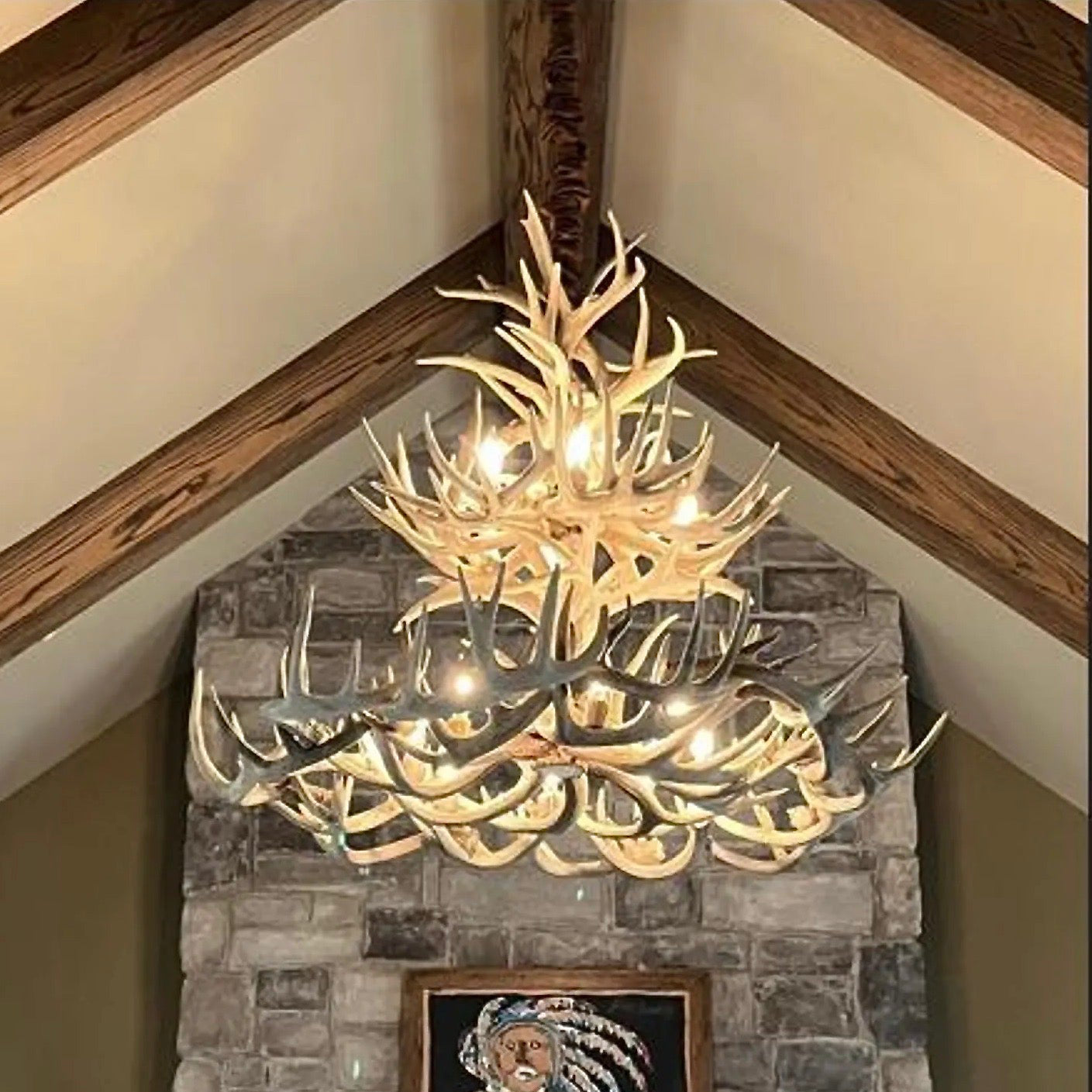 The Sequoia Real Whitetail Deer Antler Chandelier