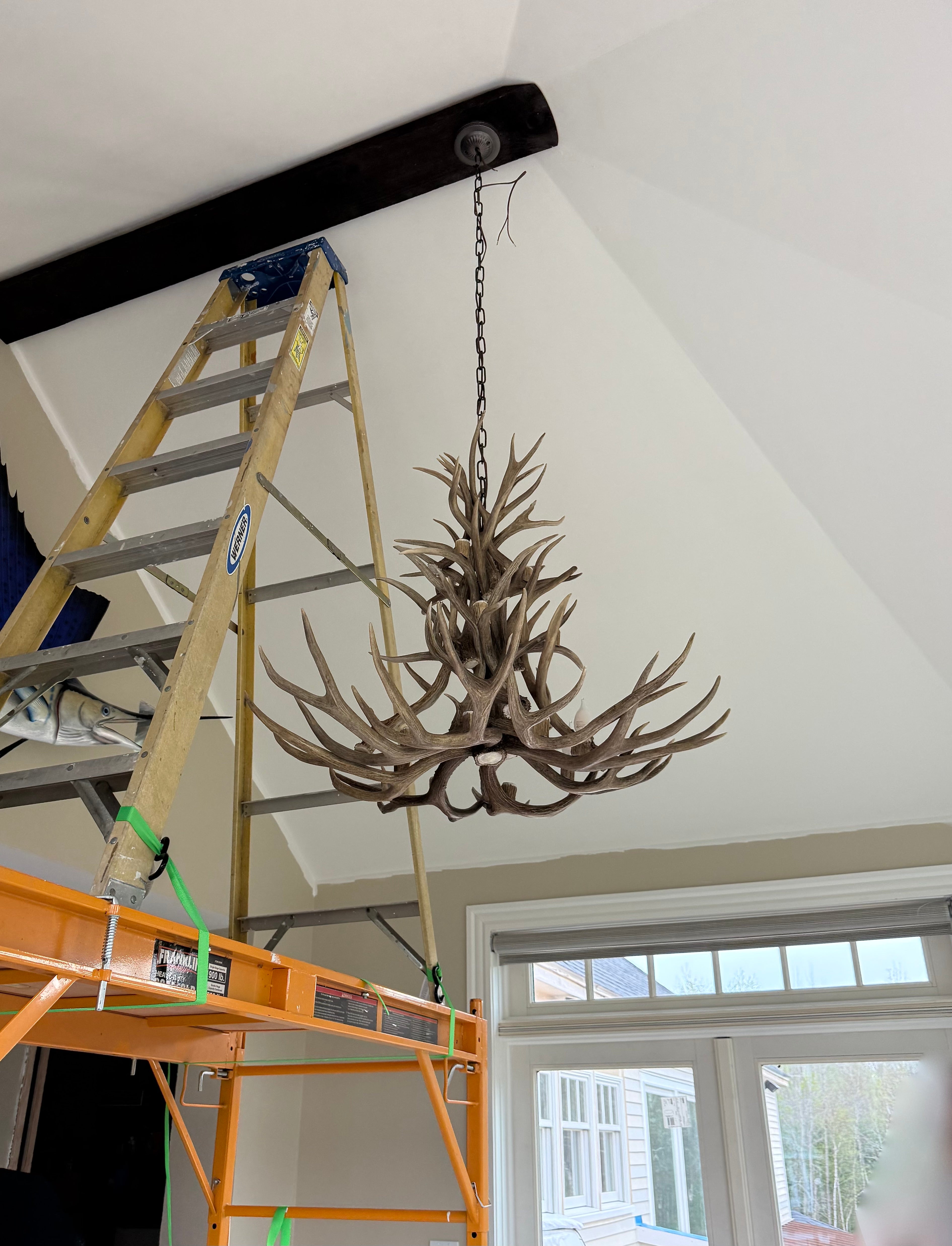 The Montana Real Deer Antler Chandelier  13 Lights