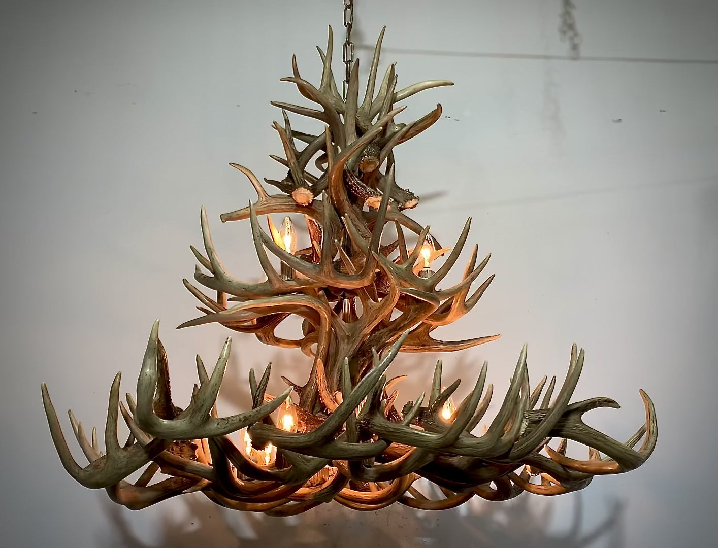The Sequoia Real Whitetail Deer Antler Chandelier