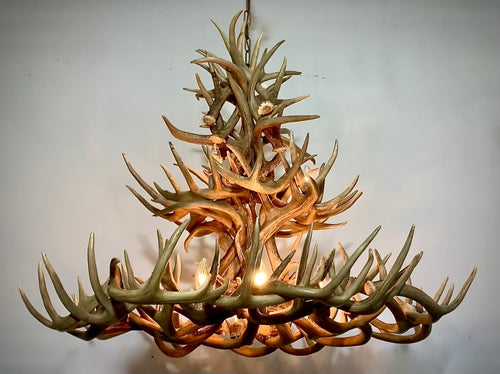 The Sequoia Real Whitetail Deer Antler Chandelier